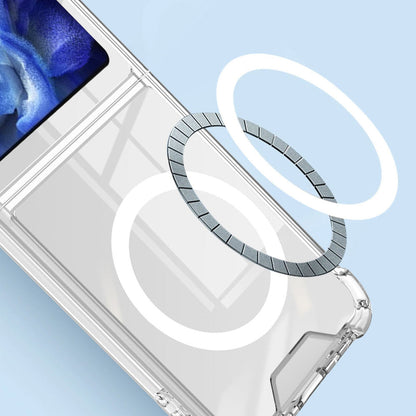 For Samsung Z Flip Clear Slim Shockproof Cover Transparent Protective Case