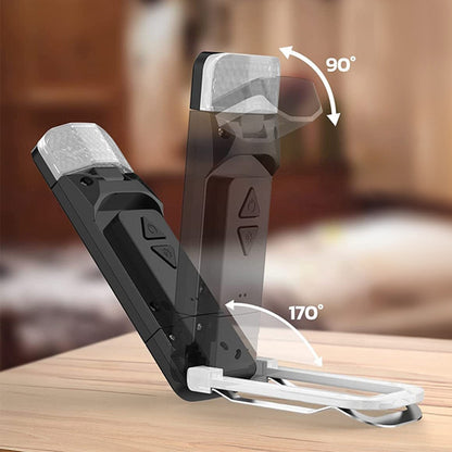 Clip-On Reading Light with Flexible Adjustable Arm-Black