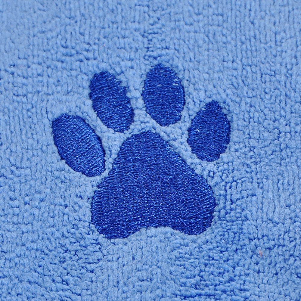 Microfiber Dog Drying Towel Absorbent -Blue