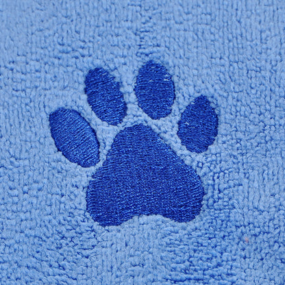 Microfiber Dog Drying Towel Absorbent -Blue