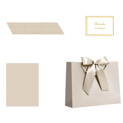 4Pieces Gift Bags with Cards and Wrapping Paper for Weddings Parties - Champagne
