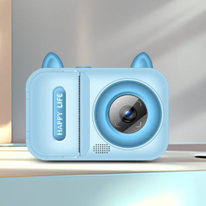 Kids 1080P Instant Print Digital Camera with 1 Roll Printing Paper Blue