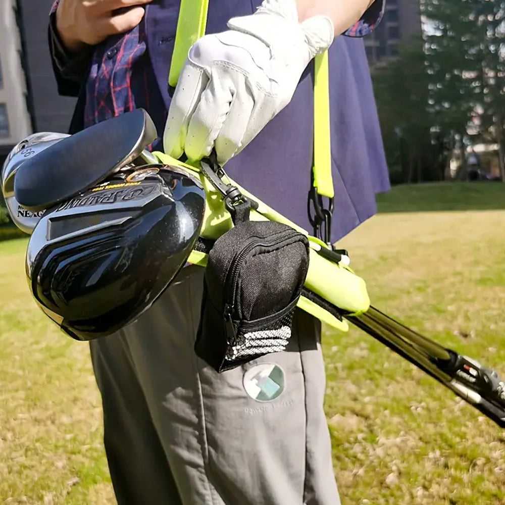 Portable Golf Club Bag with Adjustable Strap Golf Accessories Green