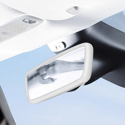 2PCS Silicone Rearview Mirror Edge Protector for Tesla Model 3/Y White