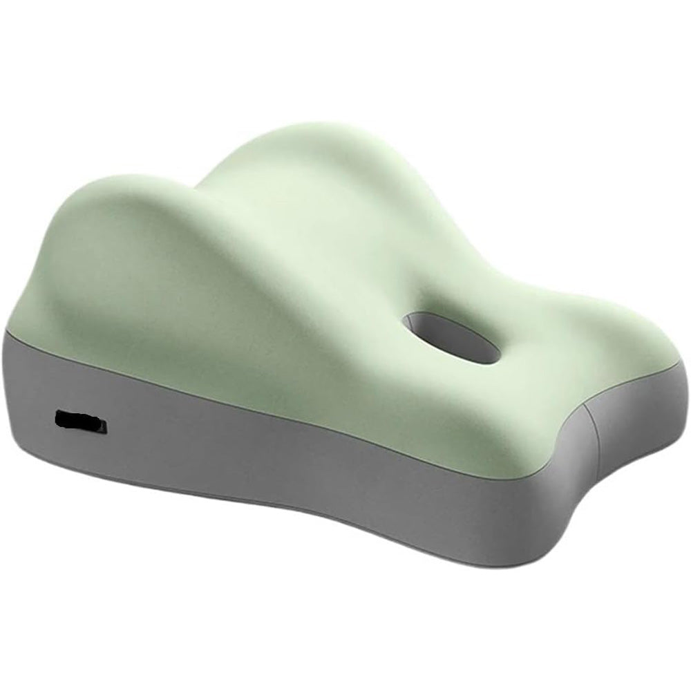 Ergonomic Memory Foam Reclining Pillow Prone Reading Cushion for Bed and Sofa-Green