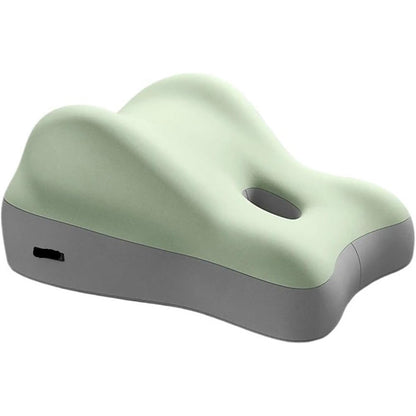 Ergonomic Memory Foam Reclining Pillow Prone Reading Cushion for Bed and Sofa-Green