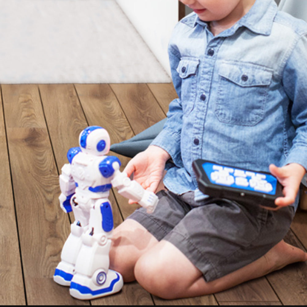 RC Smart Robot Toy for Kids Gesture Sensing Robot Singing Dance Talking Robotic Toy Blue