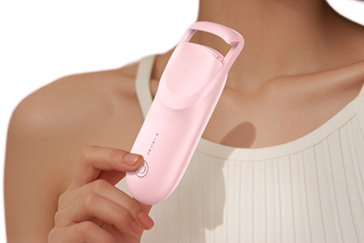 Heated Eyelash Curler Portable Electric Lash Curler Natural Curls-Pink