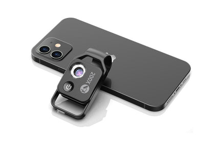 200X Phone Mini Pocket Microscope - Black