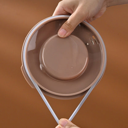 1200ML Large Ramen Bow with Lid Spoon Storage Bag-Brown