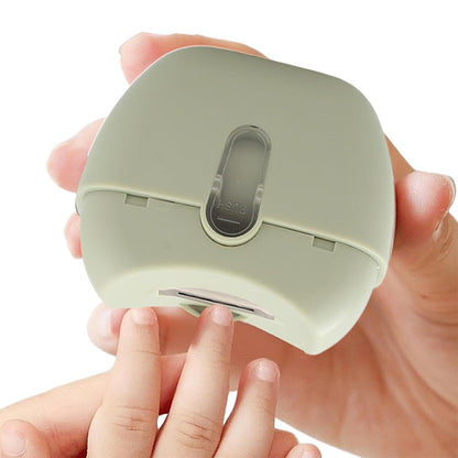 Electric Nail Clipper with LED Light - Green
