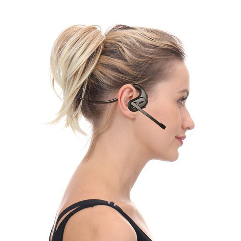 Bluetooth 5.3 Open Ear Headphones With Removable Mic Wireless Headset