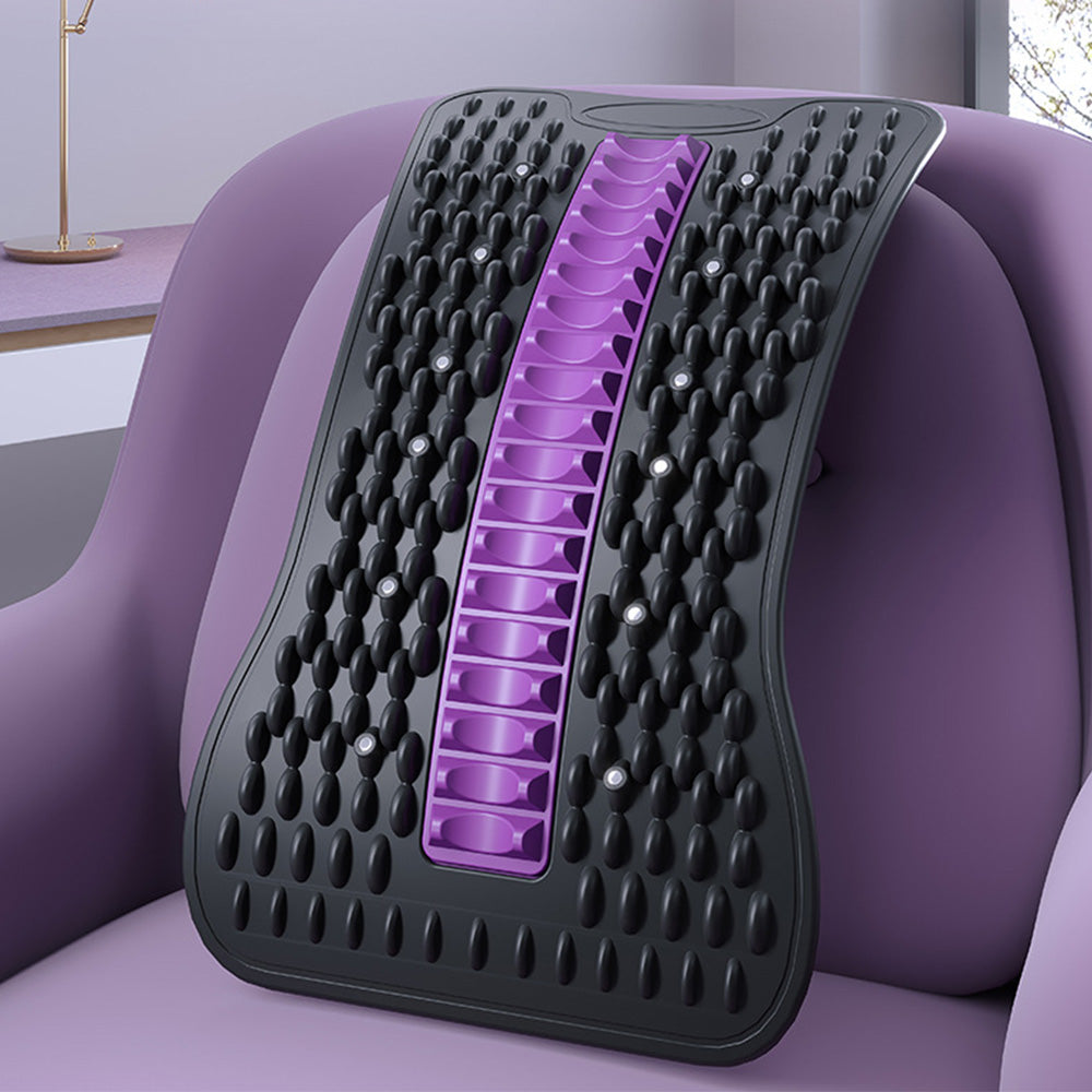 Multi-Level Adjustable Back Stretcher for Lower Back Pain Relief Black