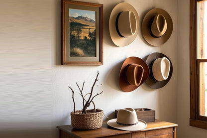 8Pcs Hat Hooks for Wall Cowboy Hat Rack Organizer for Baseball Caps -Transparent