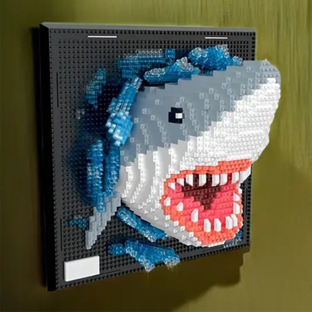 3D Animal Wall Art Building Blocks Creative DIY Home Decor for Kids Room Style 2