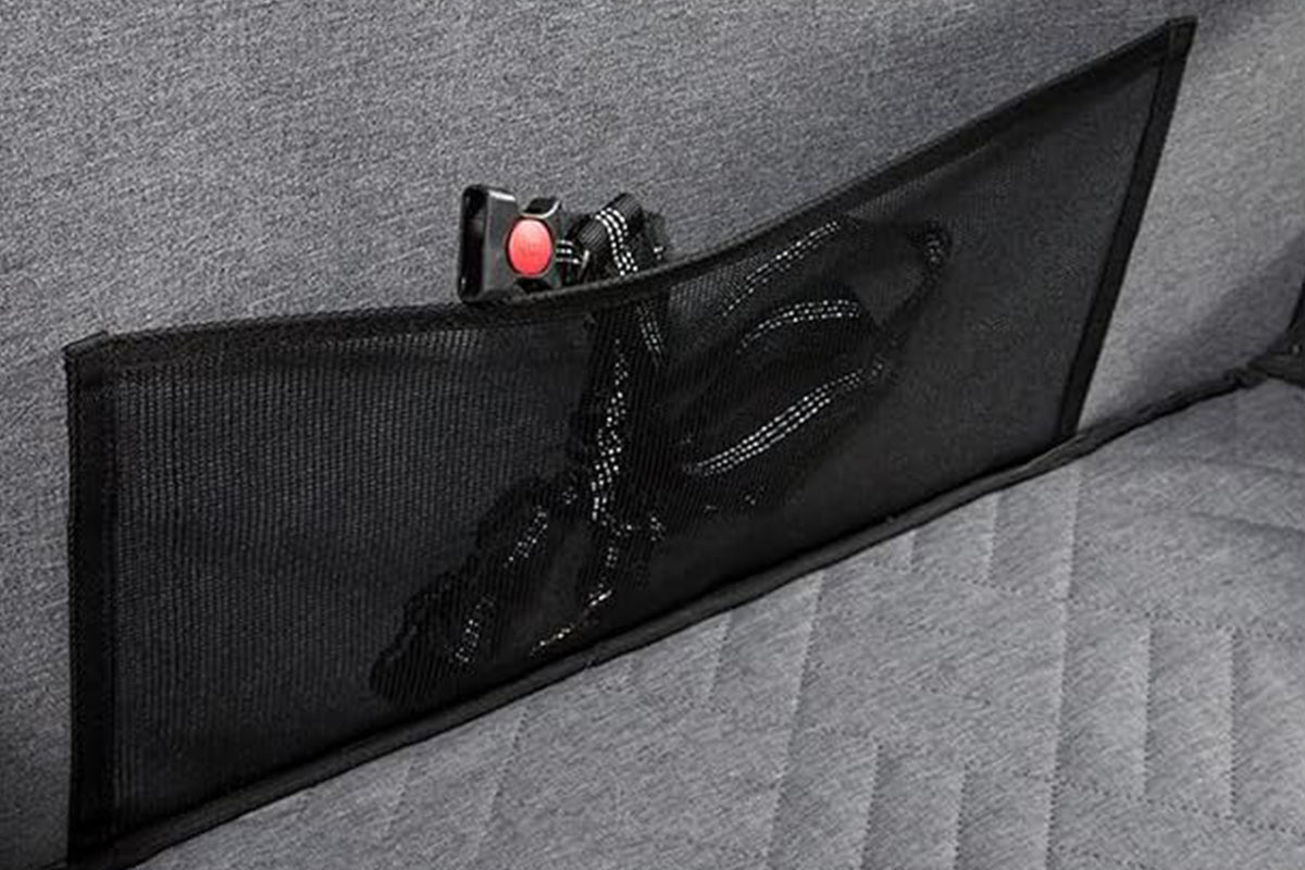 Dog Car Seat with Hard Bottom - Grey