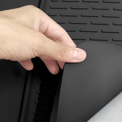 2-in-1 Silicone Coffee Mat Kitchen Countertop Mat with Detachable Dish Drying Mat