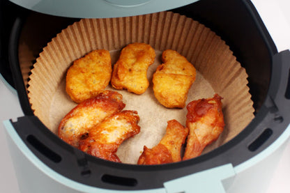 60 PCS Air Fryer Disposable Paper Liner for Microwave Non-Stick-Dark brown