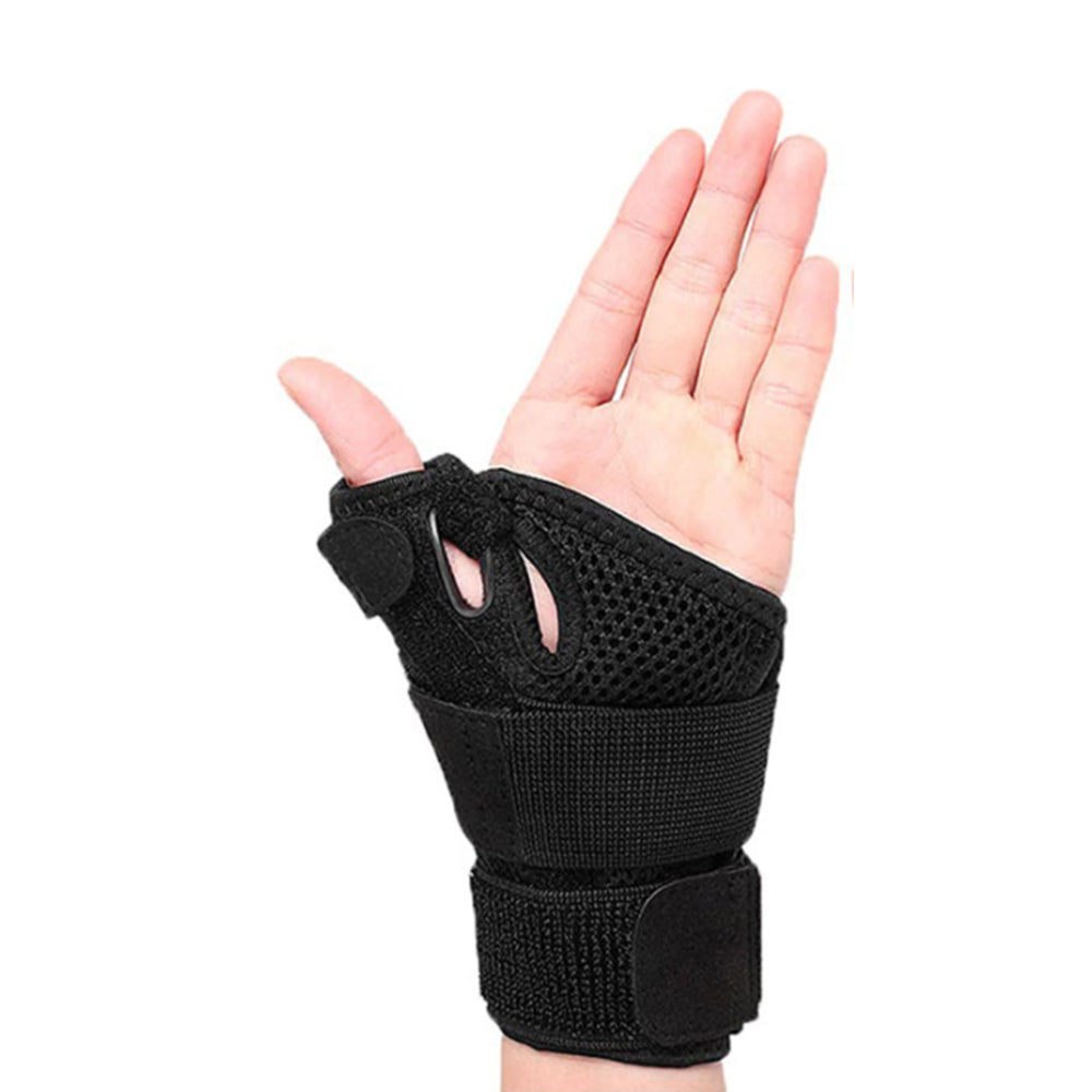 Thumb Brace Removable Thumb Spica Splint for Left Right Hand Black