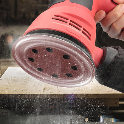 100Pcs Set 50-Inch Sanding Discs 8-Hole Round Sandpapers for Random Orbital Sander