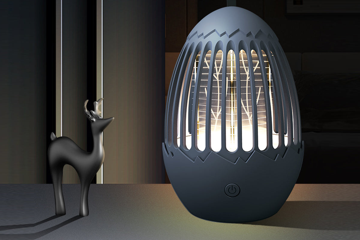 2Pcs USB Outdoor Indoor LED Light Rechargeable Mosquito Killer Portable Waterproof Mosquito Repellent-White