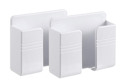 2 Pack Wall Mount Phone Holders - White