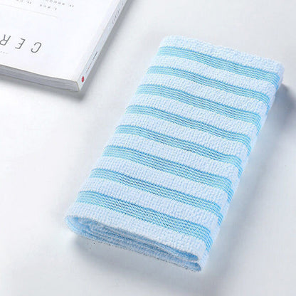 2 PCS Extra Long Exfoliating Back Scrubber Adult Bath Washcloth for Smooth Skin Blue