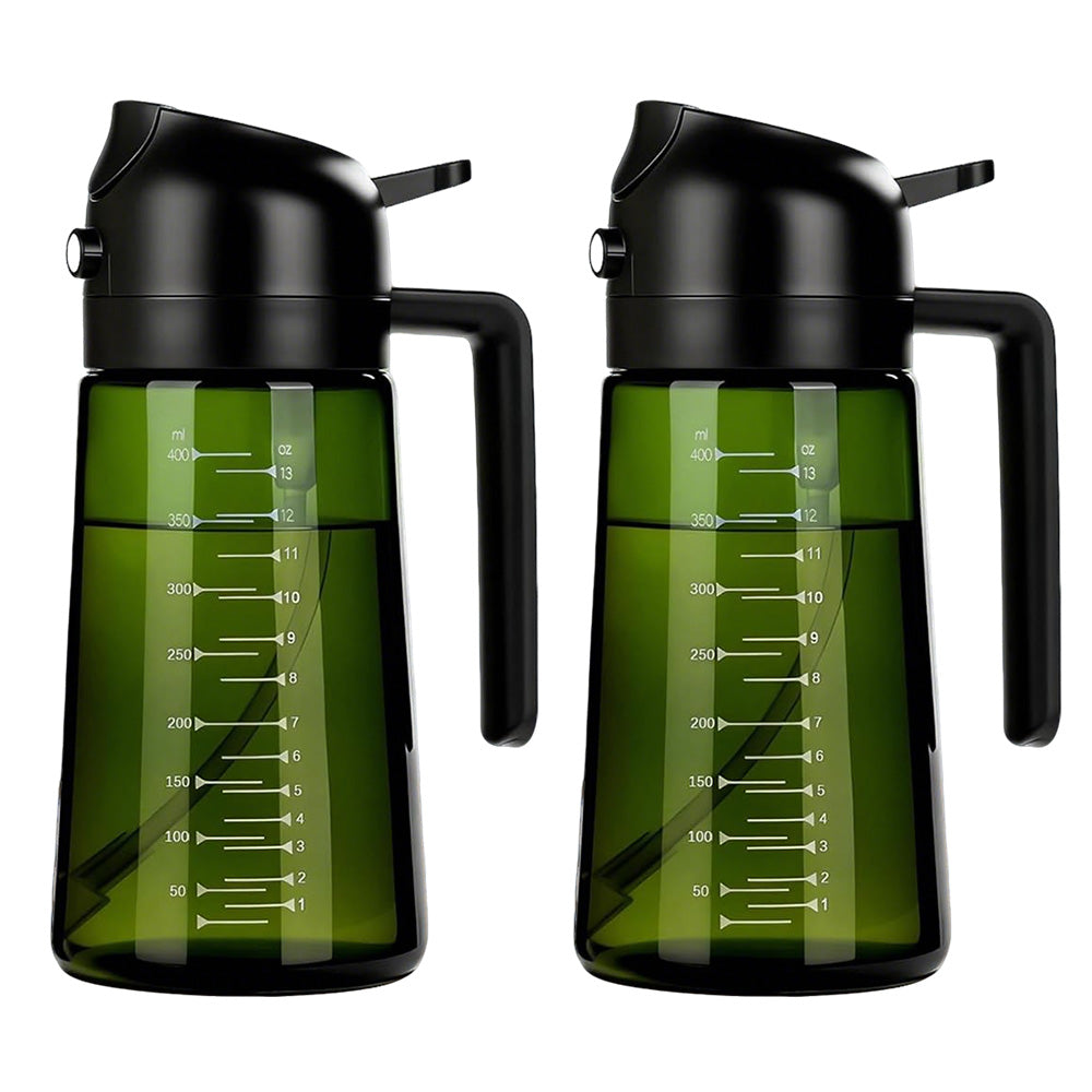 2Pcs Oil Sprayer Bottle for Cooking Olive Oil Dispenser Kitchen Gadgets-Green
