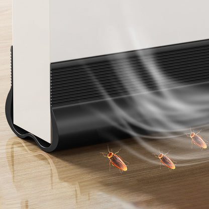 Door Draft Stopper Under Door Draft Blocker Noise Cold Air Draft Guard Door Gap Sealing Black