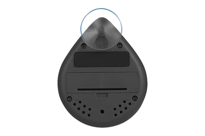 Waterproof Digital Shower Timer with Alarm and Suction Cup - Black