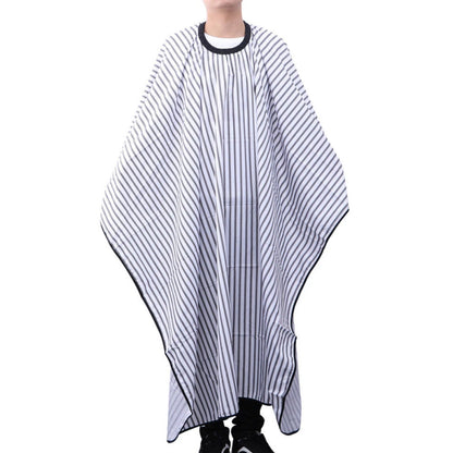 Hair Cutting Cape Set Barber Cape with Neck Duster Brush for Men Women Salon Supplies-White