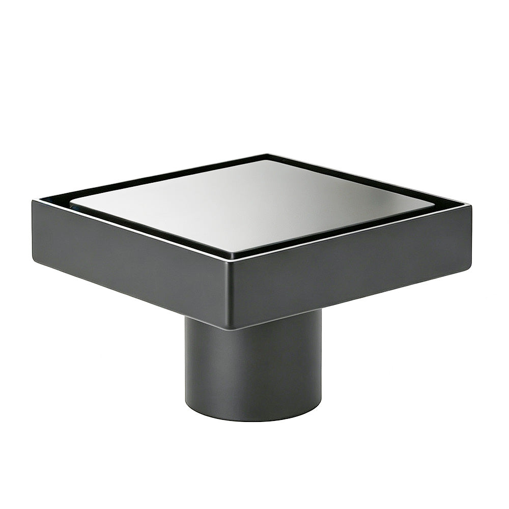 Square Shower Drain with Filter-Grey
