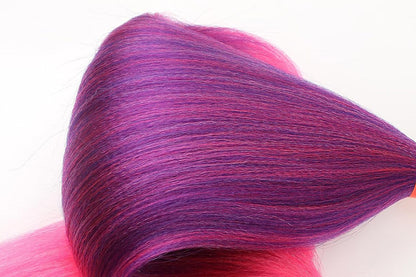 4Pcs Pre Stretched Hair Extensions Synthetic Hair Extension for Cosplay-Purple