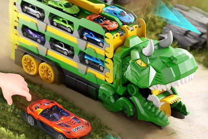 Dinosaur Car Truck Toys Set - Green