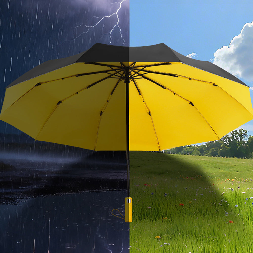 Portable Windproof Folding Umbrella- Yellow