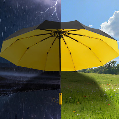 Portable Windproof Folding Umbrella- Yellow