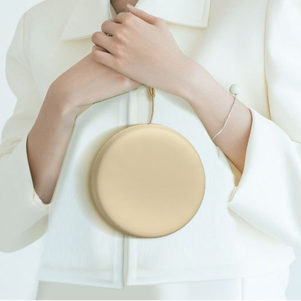 Memory Foam Travel Pillow Neck Support Pillow with Storage Case Beige