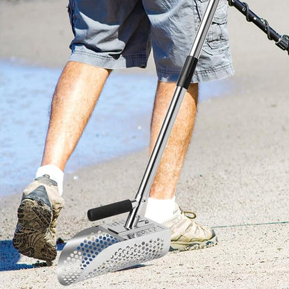 Detachable Metal Detector Sand Scoop Stainless Steel Sand Sifter Shovel