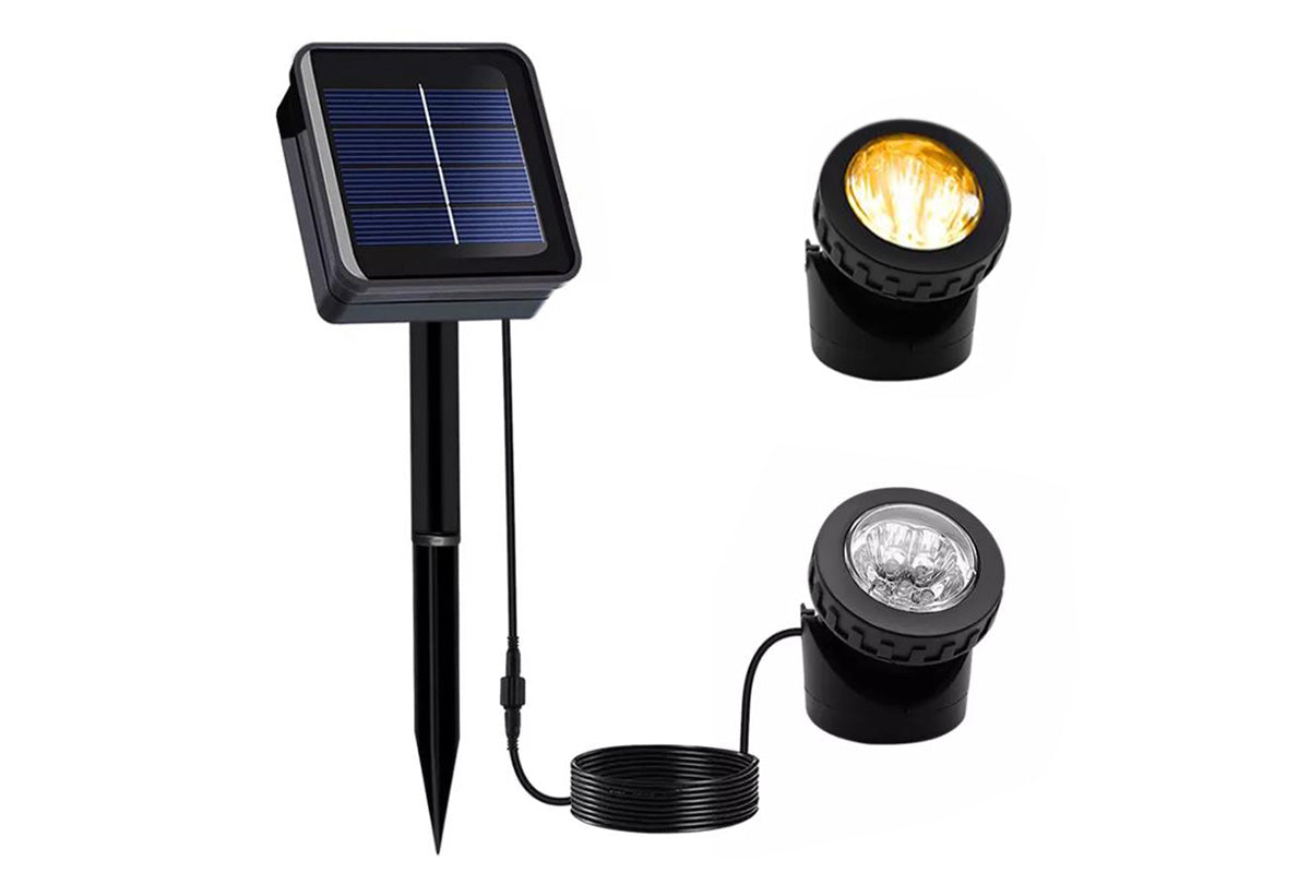 6 LED Solar Spot Light Outdoor Garden Landscape Pool Yard Lawn Patio Lamp-Yellow