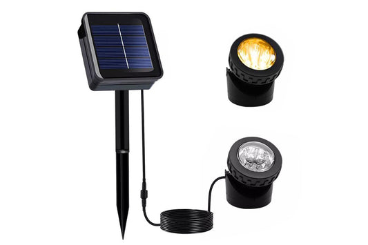 6 LED Solar Spot Light Outdoor Garden Landscape Pool Yard Lawn Patio Lamp-Yellow
