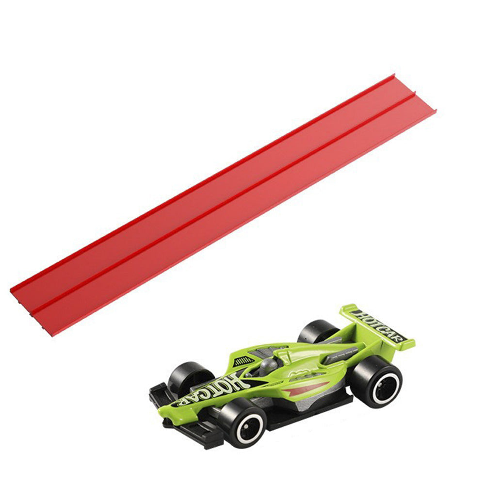 5-Meter Flexible Race Car Ramp Track Toy Set with Suction Cups Red Outdoor Indoor