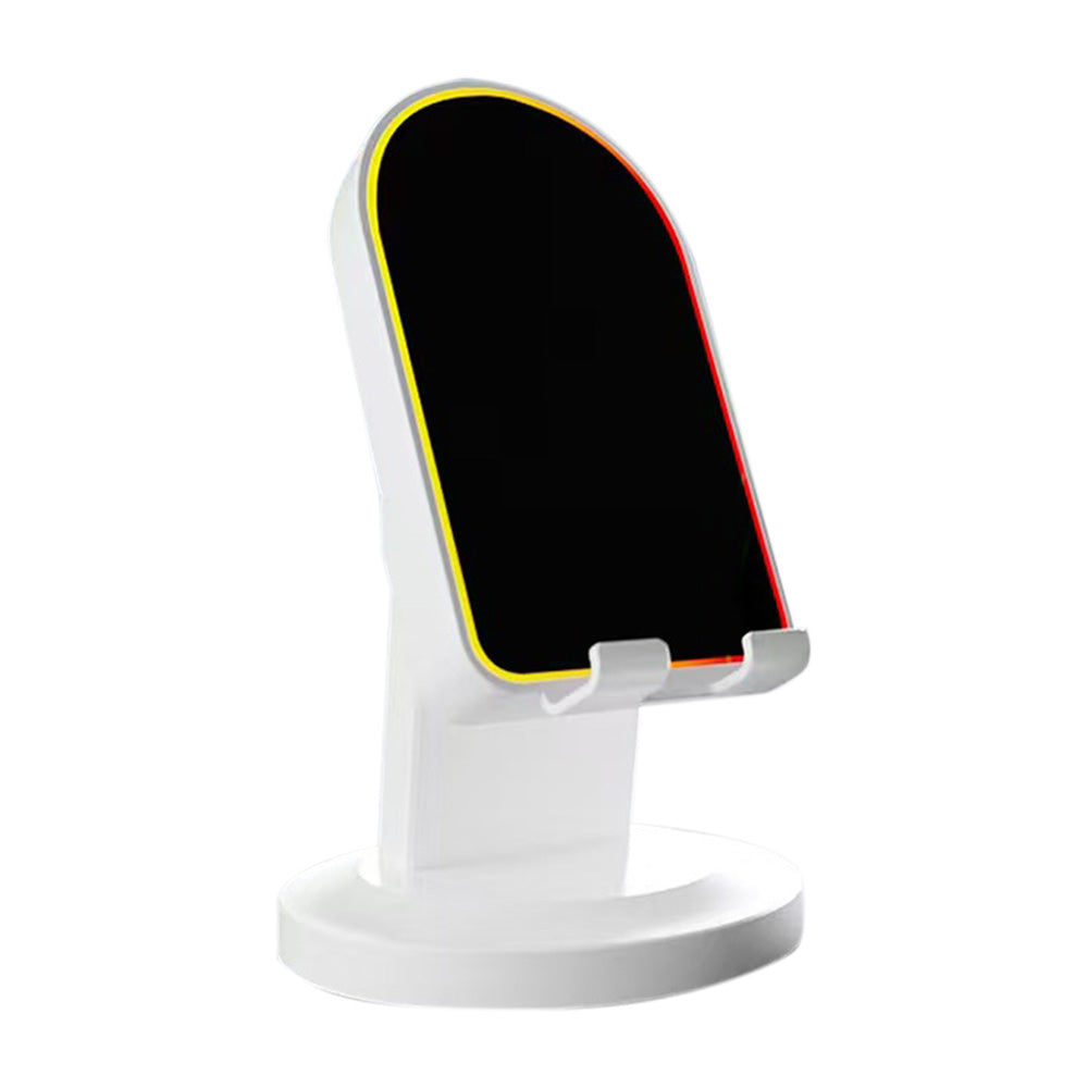 3-in-1 Wireless Induction Speaker with Phone Stand-White