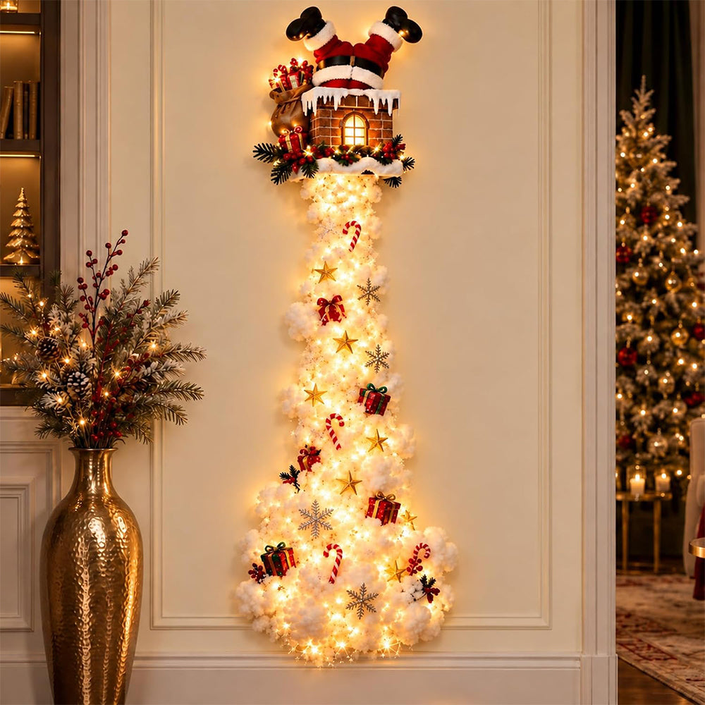 2D Acrylic Christmas Enchanted Path Wall Light  Warm White Wall Light - Train