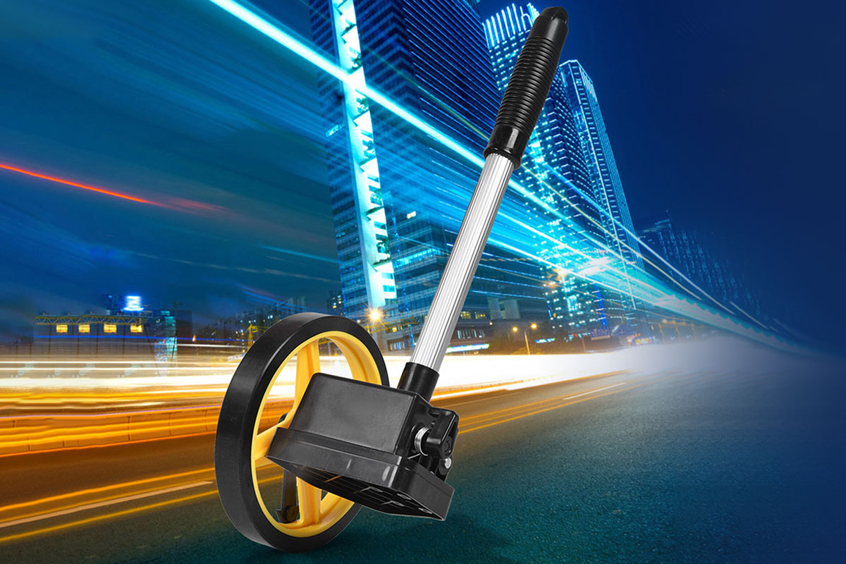 10KM Measure Distance Measuring Wheel Tape Collapsible Land Trundle Walking Surveyor