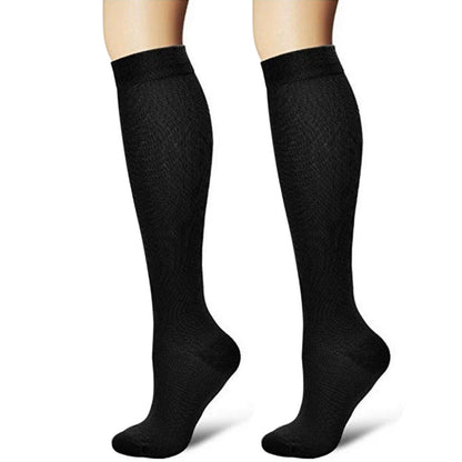 3 Pairs of Unisex Knee-High Compression Socks for Sports Daily Wear