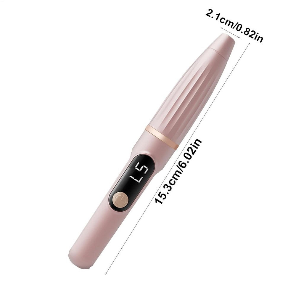 Portable Electric Nail Drill Nail File Kit for Pedicure and Polishing-rose gold