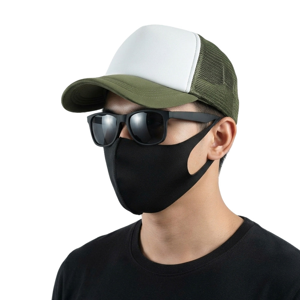 Adjustable Baseball Cap with Breathable Mesh Trucker Hat - Green