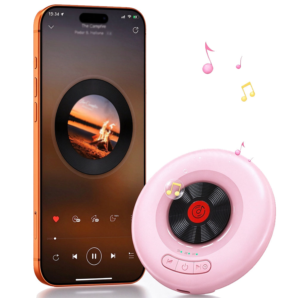 Bluetooth 6.0 Pillow Speaker Ultra Thin Sleep Speaker - Pink