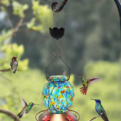 Anti-Ant Moat for Hummingbird Hanging Feeders Ant Guard S Hook Hanger for Outdoor Yard Black