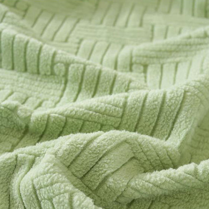 2Pcs Stretch Sofa Cushion Cover Lounge Sofa Seat Slipcover Protector Couch Cover Green